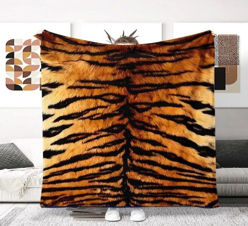 Leopard Print Flannel Casual Blanket