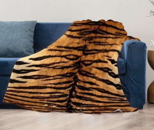 Leopard Print Flannel Casual Blanket