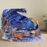 Three-Dimensional Hand-Painted Flannel Digital Printing Blanket